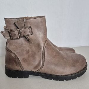 Birkenstock Stowe Leather Ankle Boots - Size 7.5 (38)